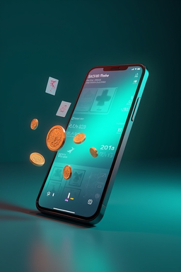 Смартфон с приложением Олимп Казино